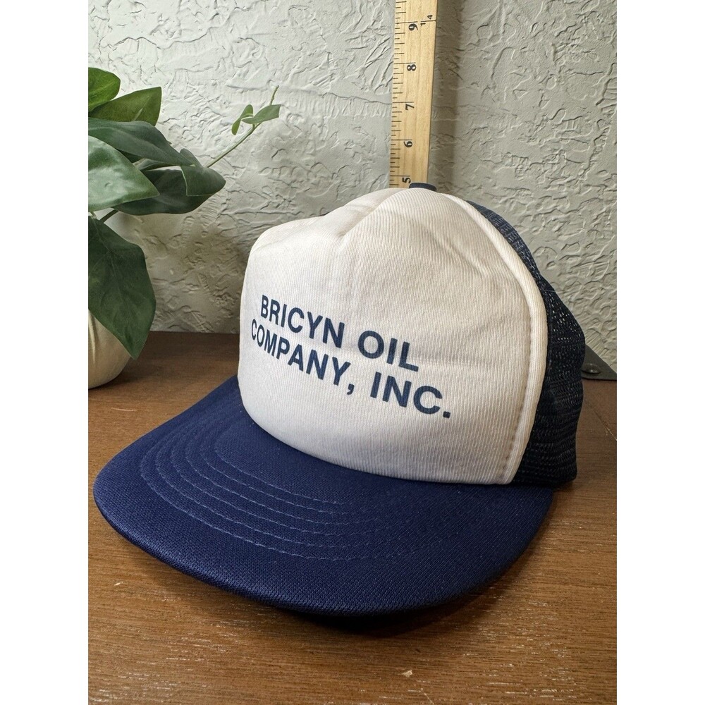 Vintage Bricyn Oil Company Trucker Hat SnapBack Foam Mesh KAP II 80s Niche